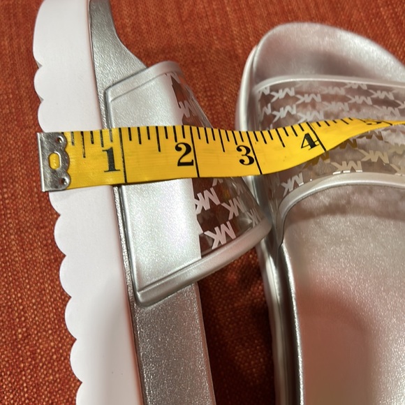 Michael Kors Monogram Platform Slides - Picture 8 of 9